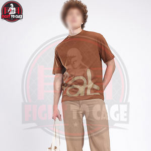 Camisetas de Hombre de Cuello Redondo, 100% Algodón, Color Sólido, Talla Grande, Diseño Único Hecho a Mano con Tipografía Personalizada, Último Estilo - Product Image 4