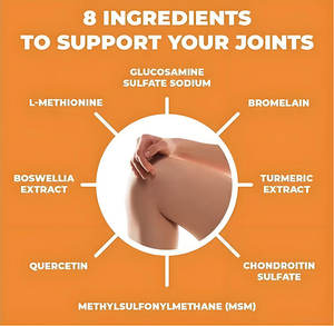 แคปซูลกลูโคซามีน คอนดรอยติน MSM คอมเพล็กซ์ขั้นสูง สำหรับนักกีฬาและผู้ใหญ่ที่ออกกำลังกาย - Product Image 3