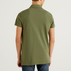 Qualité supérieure, 100% coton tricoté, couleur unie pour chemises, impression de logo personnalisée, respirant, anti-plis, dernière collection - Product Image 3