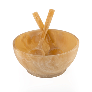 Bol décoratif multicolore en résine modelée à la main, étanche, pour salade, service de table, couverts de luxe, ustensiles de cuisine, qualité alimentaire, classique - Product Image 5
