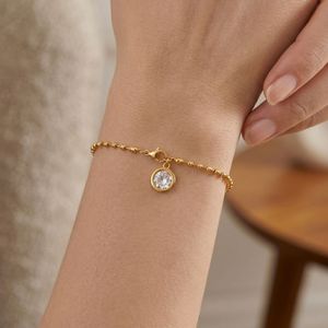 Wholesale Gold Plated Stainless Steel Trendy Zircon Necklace Earrings and <b>Bracelet</b> <b>Set</b> for Niche Fashion Boutique Gift - Product Image 2