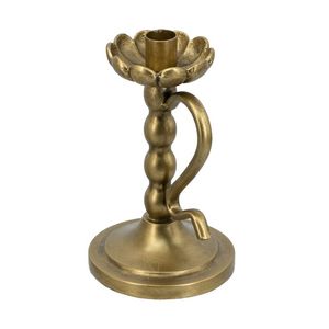 Support de bougie en métal vintage gravé sur mesure OEM - Fournisseur direct d'exportation de porte-bougies coniques en laiton à marque privée Moradabad - Product Image 5