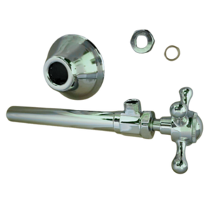 Vanne d'arrêt d'angle en laiton VAB0032 à poignée croisée, design moderne, installation à visser pour salle de bain/cuisine - Product Image 5