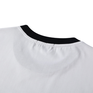Customized Logo Embroidered Cotton T-<b>Shirt</b> Men Curved Hem Premium Unisex Tee | Greek Letter Apparel Logo Embroidery Streetwear - Product Image 3