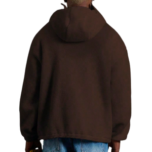 Sudadera con capucha de forro polar Sherpa con diseño Ninja personalizado, estilo gangster, OEM, alta calidad, unisex, oversize, con cremallera y máscara facial. - Product Image 2