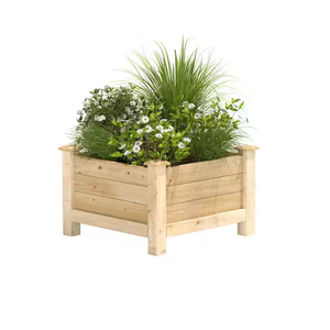 Wooden <b>Planter</b> Pots/<b>Box</b> Customized Sizes Square Flower Green <b>Planter</b> Garden Use Outdoor Garden Flower Green Plant Container - Product Image 1