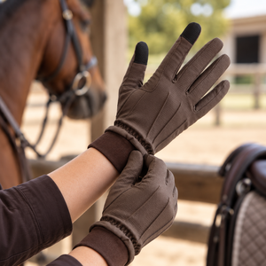 Gants d'hiver pour homme, équestres, épais, coupe-vent, imperméables, compatibles écran tactile, en cuir, chauds, haute qualité, meilleur prix - Product Image 4