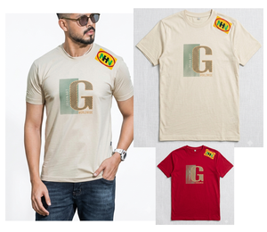 Lot de vêtements en stock, excédents de production, t-shirts en coton de marque pour hommes, Bangladesh, haute qualité, couleurs mélangées - Product Image 2
