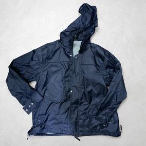 Chaqueta Cortavientos Azul Marino Personalizada con Logotipo para Hombre, Chaqueta Impermeable Ligera con Capucha, Uniforme de Trabajo - Product Image 1