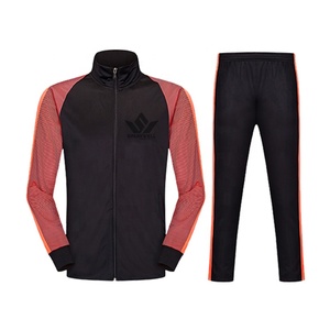 <b>Men's</b> <b>White</b> Navy Tracksuit Set Full Zip Stand Collar <b>Jacket</b> with Mesh Panel Sleeves and Jogger Pants Quick Dry Sportswear - Product Image 4