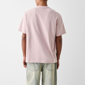T-shirts pour hommes à col rond, manches courtes, coupe ample, 100% coton, tissu tricoté, style décontracté chic, séchage rapide, respirant, personnalisable - Product Image 2