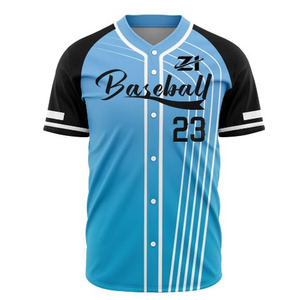 Camiseta de Béisbol Personalizada para Niños, Sublimada, Transpirable, con Botones, Manga Corta, Diseño con Nombre y Número del Equipo - Product Image 2