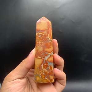 Torre de Jaspe Maligano Natural de Indonesia de 9 cm – Punta de Cristal Multicolor Pulida a Mano para Decoración, Colección y Meditación - Product Image 2