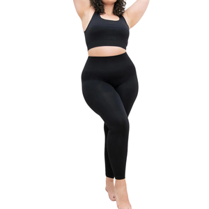 Leggings sans couture en tricot grande taille pour femmes, vêtements de yoga, taille haute, extensible, ajusté, séchage rapide, OEM ODM, vêtements de sport en gros - Product Image 1