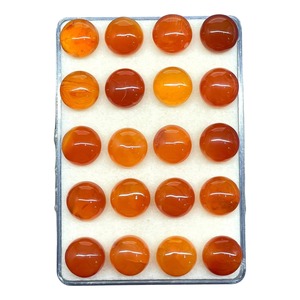 Cabochon rond en cornaline naturelle 12 mm, pierre de cornaline orange, pierres précieuses en vrac, prix de gros, lot en vrac pour la fabrication de bijoux - Product Image 2