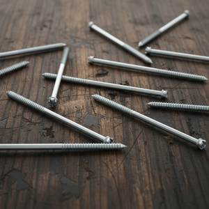 Tornillos de rosca parcial de acero al carbono métrico con doble extremo zincado de grado industrial PDC, clase 4.8 y 6.8, con cabeza ranurada - Product Image 1