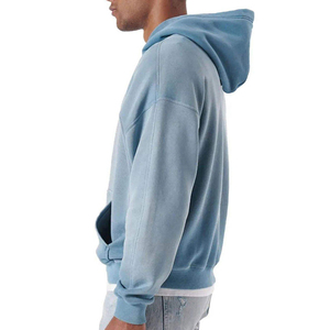Sudadera con Capucha para Hombre, Corte Cómodo, Estilo Profesional, Lavado Ácido, Efecto Desgastado, Construcción Duradera, Acabado Elegante - Product Image 2