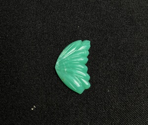 Natural Green Aventurine Carved Butterfly <b>Wings</b> Gemstone Pair Loose Crystal Cabochon for DIY Jewelry Making Pendant <b>Earrings</b> - Product Image 2