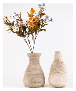 ไม้เพาโลเนียเนื้อแข็ง น้ำหนักเบา ดีไซน์สไตล์สแกนดิเนเวียนสมัยใหม่ แจกันดอกไม้แห้งตกแต่งบ้าน คลาสสิก ธีมปีใหม่ 100% - Product Image 1