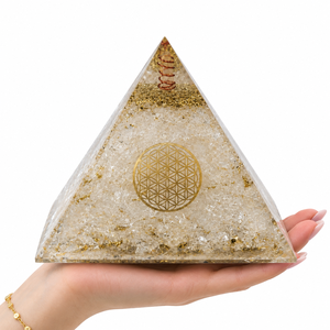 Prix d'usine, grande taille, pyramide d'orgone en quartz clair de 5 pouces, cristal naturel, énergie de guérison, protection, Feng Shui, décoration intérieure - Product Image 6