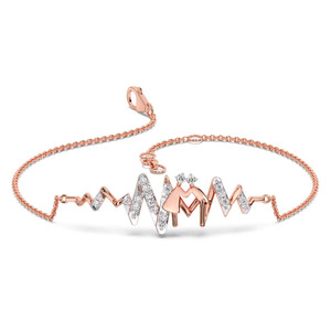 Graduated Pear-Shaped Cluster Diamond Beaded <b>Bangle</b> <b>Bracelet</b> - Product Image 2