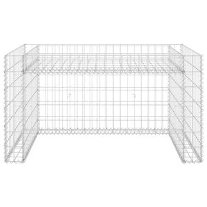 Capanno/Garage in Acciaio Argentato 43.3 X 31.5 X 23.6 pollici per Tosaerba e Attrezzi - Product Image 3