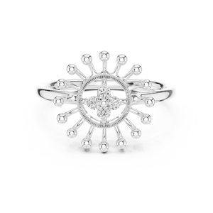 Diamante único de corte brillante cultivado en laboratorio, chapado en rodio, oro blanco de 18 quilates, para compromiso, boda, fiesta, regalo de San Valentín, glamuroso - Product Image 4