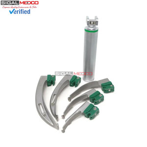 High Quality Reusable Stainless Steel Laryngoscope Set With LED Light 6 Fiber Manual Surgery Professional Sterilizable Airway - Product Image 6