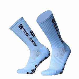 TITAN TREAD WEAR Pink Football Crew Length Anti-Slip Breathable Eco-Friendly Cotton Liner Knitted Sport <b>Socks</b> for Adults Summer - Product Image 4