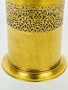 Poubelle élégante en laiton avec couvercle, poubelle décorative en laiton massif fabriquée à la main ou récipient de rangement pour salle de bain, chambre ou salon - Product Image 4