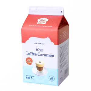 Crema No Láctea Halal Deliciosa de Alta Calidad para Bebidas, OEM/ODM, Crema de Caramelo Toffee para Postres, 500G, para Café y Té con Leche, Venta al Por Mayor - Product Image 1