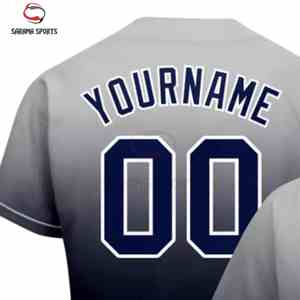 Maillots de baseball personnalisés vierges pour sublimation, vêtements de marque sur mesure, t-shirts de baseball pour hommes, maillots de baseball sublimés - Product Image 4