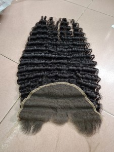 Vente en gros de dentelle suisse HD transparente vietnamienne 100% vierge 10A avec cuticules alignées, pré-épilée, pour une ligne de cheveux basse et naturelle, tailles 9x5 et 9x6 - Product Image 3