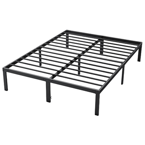 15.7kgs/17.4kgs Foldable Linen Smart <b>Bed</b> <b>Queen</b> <b>Size</b> Modern Home Furniture Advanced Black Metal <b>Frame</b> Vietnam Origin OEM/ODM - Product Image 1