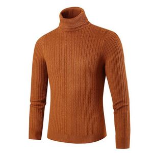 Suéter de cuello alto para mujer, tejido acanalado, manga larga, liso, informal, grueso, cálido, transpirable, 12GG - Product Image 3