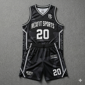REXFIT SPORTS Ensemble de vêtements de sport de basketball personnalisés pour adultes, légers, respirants, 100% polyester, séchage rapide, fournisseur d'uniformes - Product Image 3