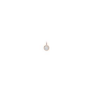 Colliers pendentifs en diamant solitaire, taille ronde, serti clos, diamant de laboratoire, ajustables 16-18 pouces, pour usage quotidien, fermoir mousqueton, or massif 14K 18K - Product Image 4