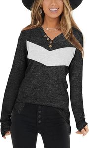 Elegante Blusa de Invierno para Mujer, Manga Larga, Estilo Casual, Poliéster y Chifón, Cierre de Botones, Ropa de Moda - Product Image 2