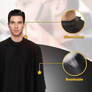 Luxury Eco-Friendly Polyester <b>Waterproof</b> Oversized Salon Barber Hairdressing Cape <b>Apron</b> with Custom Logo - Product Image 2