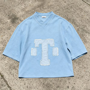 T-shirt vintage noir délavé surdimensionné pour homme, streetwear, 100% coton, décontracté, écologique, séchage rapide, respirant, coupe ample, été - Product Image 1