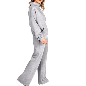 ชุดกีฬาสองชิ้นสำหรับทั้งชายและหญิงชุดออกกำลังกายขนแกะขนาดพลัสไซส์สำหรับคุณแม่ชุดวิ่งออกกำลังกายขายส่ง - Product Image 2