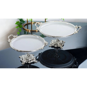 Modern Luxury Metal <strong>Cake</strong> Stands With <strong>Top</strong> And <strong>Gold</strong> Base For Wedding Party And Home Dessert Table Decoration Modern Accessories - Product Image 3