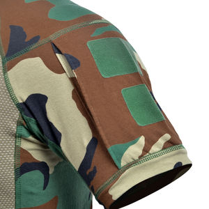 Camiseta Táctica de Entrenamiento para Hombre, Camiseta de Manga Corta de Algodón, Tela de Camuflaje, Entrenamiento al Aire Libre - Product Image 5