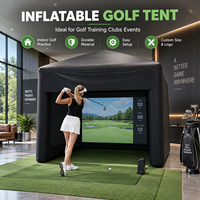 Enceinte de simulateur de golf gonflable sur mesure pour jardin, club sportif et centres d'entraînement