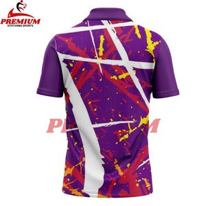 เสื้อโปโลแขนสั้นลายพิมพ์ซับลิเมชั่น คุณภาพสูง แฟชั่น ทันสมัย ผ้าฝ้าย 100% รับปักโลโก้ ขายส่ง - Product Image 5