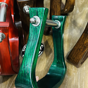 Estribos de madera para montar a caballo, reposapiés de madera dura de primera calidad, equipo ecuestre tradicional, soporte duradero para el jinete - Product Image 4