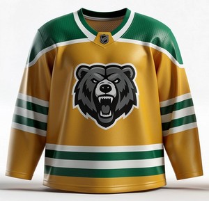 ราคาขายส่ง เสื้อฮอกกี้คุณภาพสูง 100% โพลีเอสเตอร์ แห้งเร็ว เป็นมิตรกับสิ่งแวดล้อม ระบายอากาศได้ดี ปรับแต่งชื่อทีมด้านหน้า สำหรับผู้ใหญ่ - Product Image 1