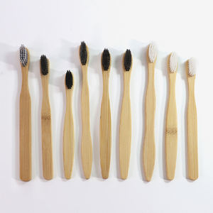 Eco Friendly Biodegradable Custom Logo Easy Clean Teeth Cleaning Adult Bamboo Wood Toothbrush Stand Customized Shape for Hotel - Product Image 3