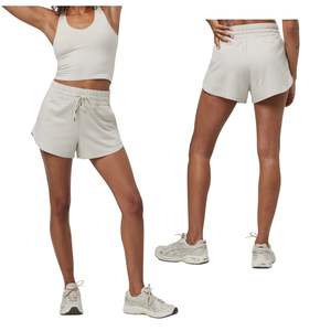 Shorts de survêtement en molleton de coton pour femmes, taille haute élastique, tendance, très demandés, vente en gros personnalisée - Product Image 1
