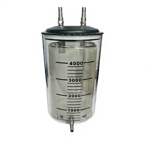 Récipient manuel réutilisable pour la collecte de graisse 4000 ml en acier inoxydable avec filtre, pour aspiration par liposuccion, autoclavable, chirurgical - Product Image 2